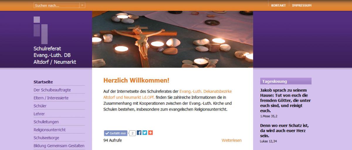 Bild von der Internetseite des Schulreferates der Dekanatsbezirke Altdorf und Neumarkt